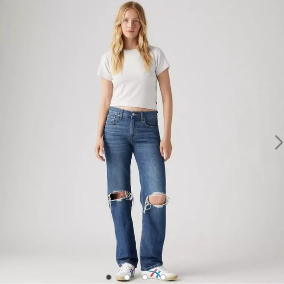 NWOT Levi’s low pro straight mid-rise jeans - Picture 1 of 7
